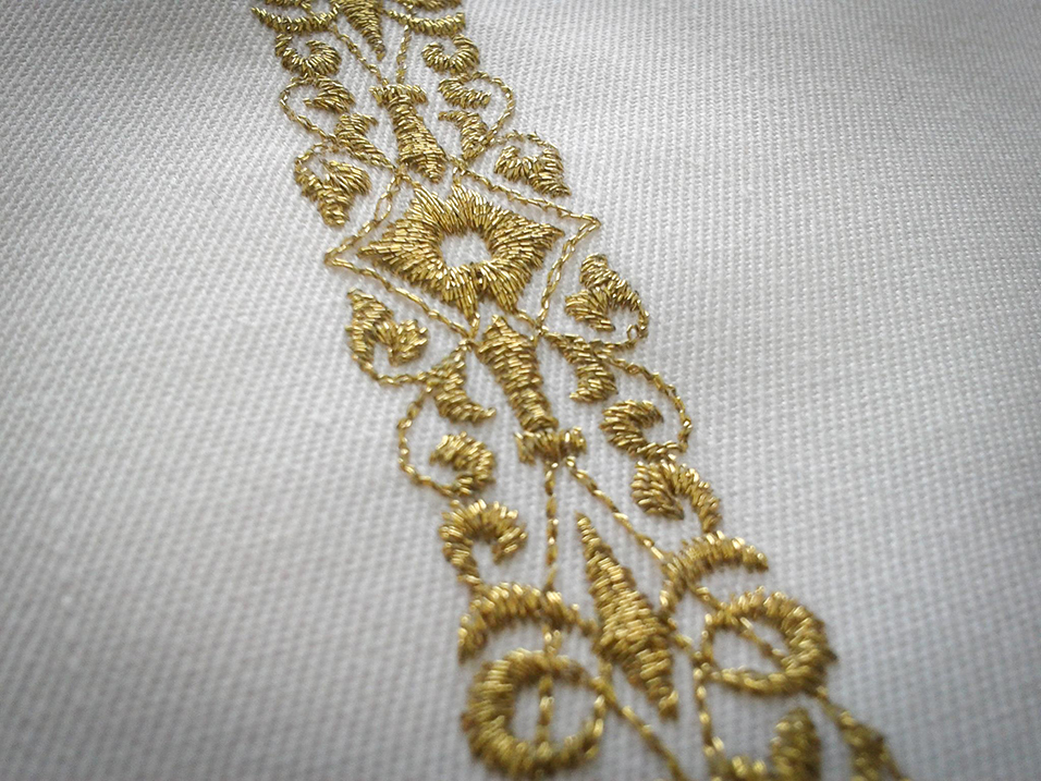 Ricamo con Filo Metallico